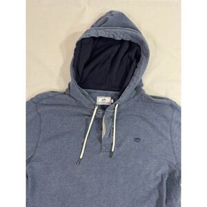 Southern Tide Hoodie Mens Large Blue Pullover Kangaroo Pocket Skipjack Logo